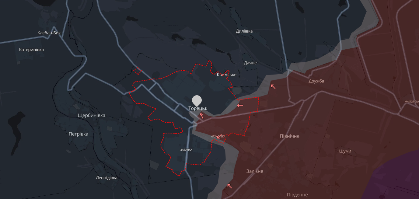 В ВСУ разъяснили заявление Торецкой ГВА об оккупации более половины города